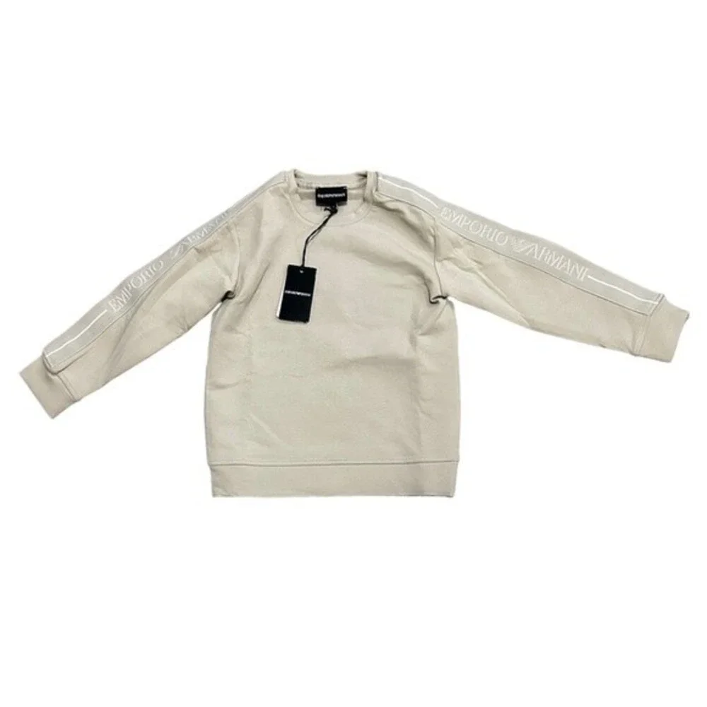 NWT Beige Emporio Armani Logo Sweatshirt
